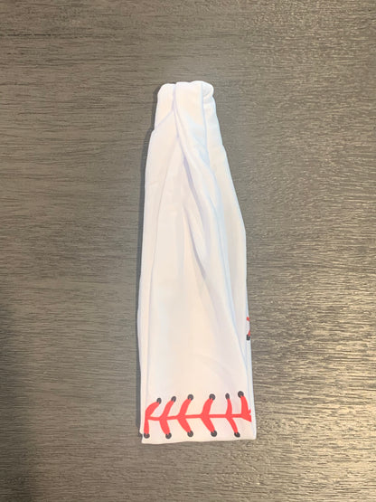 White Baseball Headband