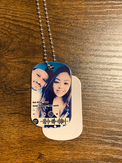 Blank Dog Tag Necklace