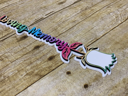 Rainbow In Loving Memory Sublimation Rose