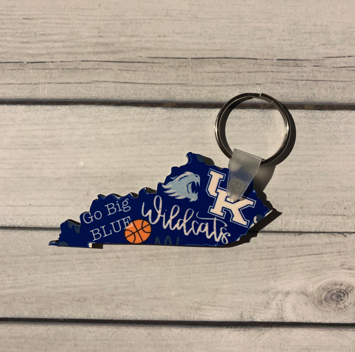 Kentucky State Blank Keychain