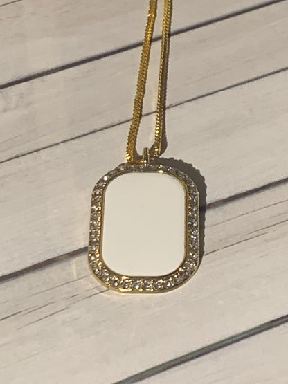 Anna's Bling Tag Necklace