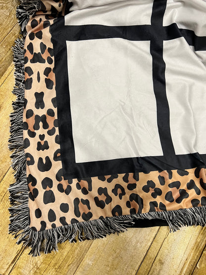 20 Photo Panel Cheetah Print Blanket
