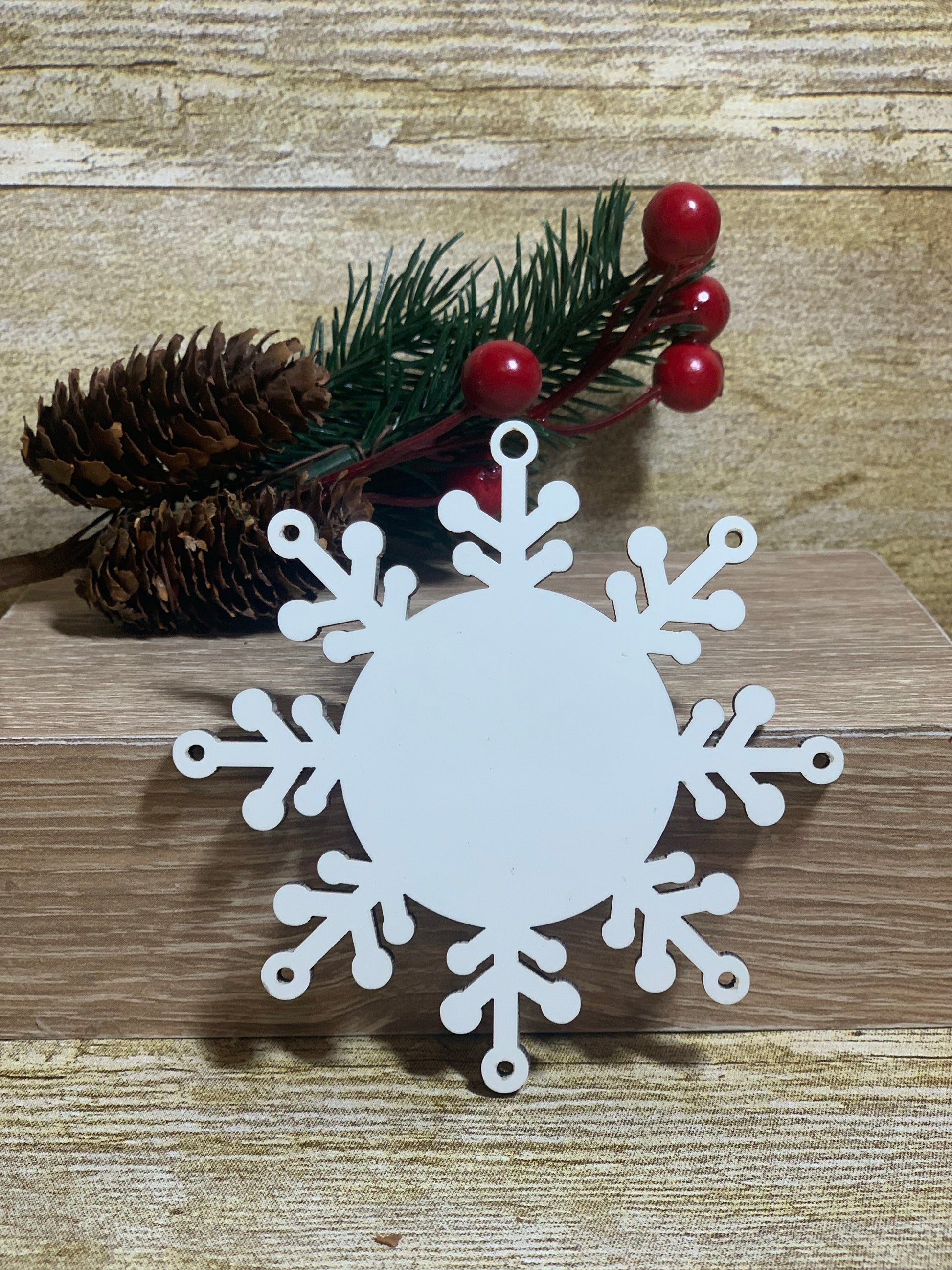 Sublimation Ornament BLANK Double Sided MDF - Benelux Circle