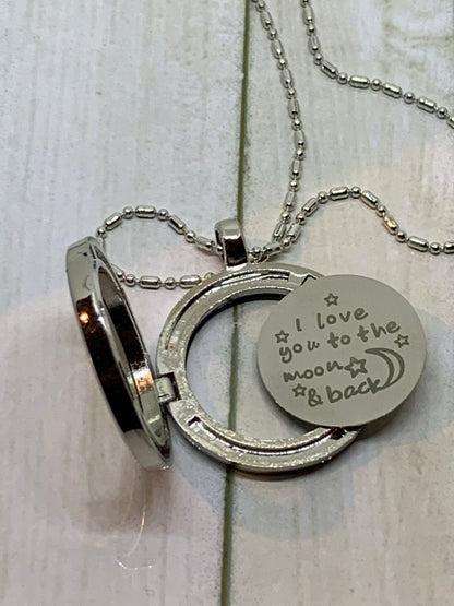 I love you to the Moon Charm