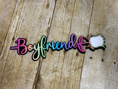 Rainbow Boyfriend Sublimation Rose