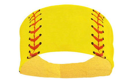 Yellow softball headband