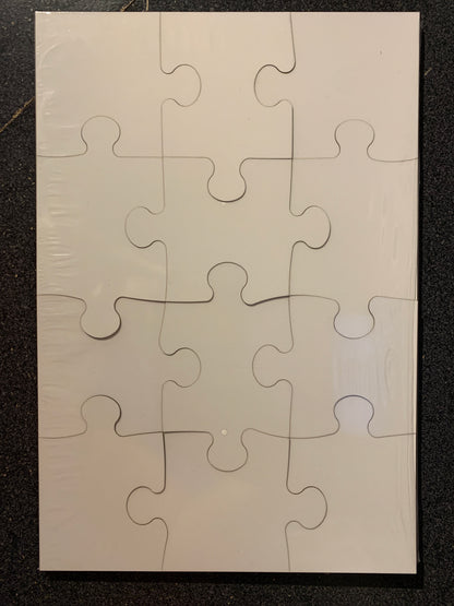 Blank 12 pc MDF Puzzle