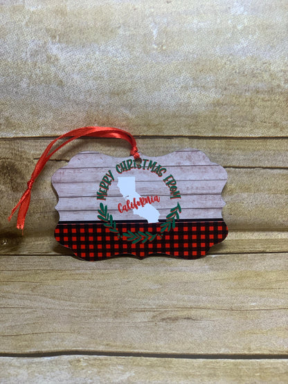 Aluminum Benelux Rectangle Ornament